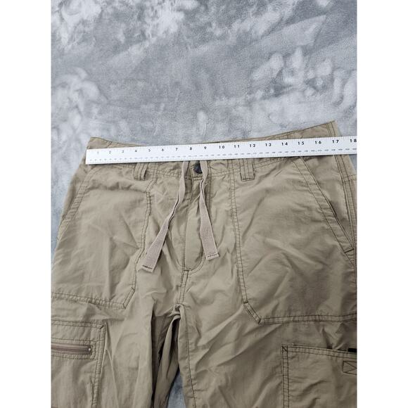 Eddie Bauer Nylon Cargo Pants Size 35/30 Tan Outdoors Fishing Hunting Hiking - Picture 11 of 15